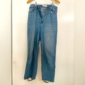 Abercrombie & Fitch Women's Classic Blue Straight Leg Jeans